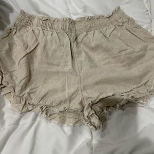 Aerie Linen Flouncy Shorts